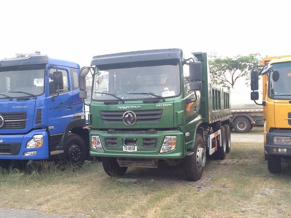 xe tải ben Dongfeng 3 chân nhập khẩu 13,2 tấn đời 2016